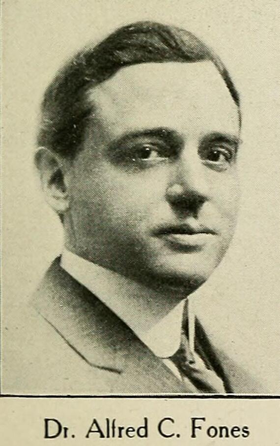 Black and white photograph of Alfred C. Fones