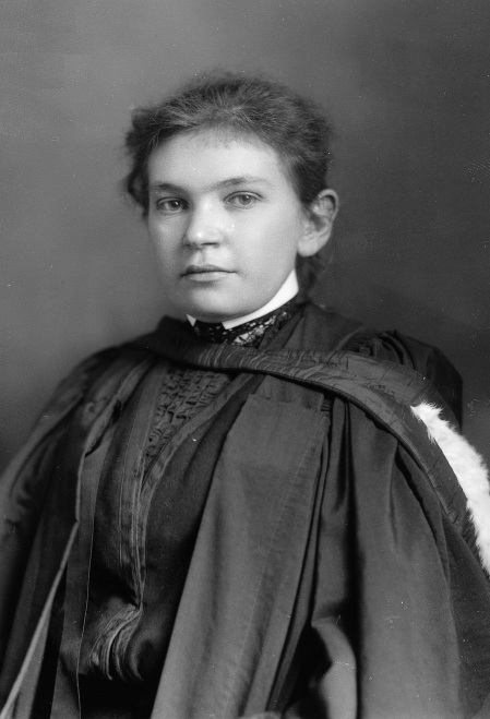 Black and white photograph of Dr. Maude Abbott